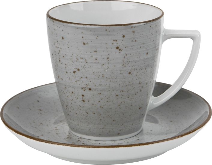 Lubiana Filiżanka 200ml ze spodkiem Boss Grey