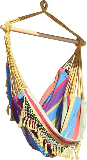 Brazilian Fotel hamakowy czerwono-niebieski B5