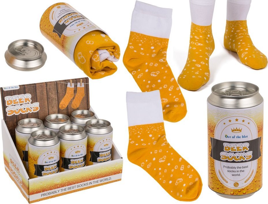 Out of the blue Skarpetki Męskie - PIWO W PUSZCE - Zabawny Prezent dla Chłopaka