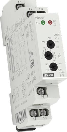 ELKO EP ELKO EP PRZEKAŹNIK DO NADZOROWANIA NAPIĘCIA HRN-54 3x400 V