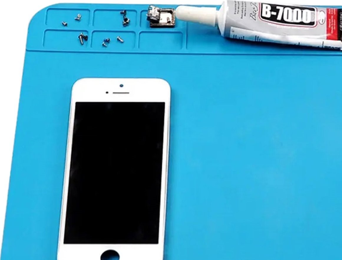 Aptel Silikonowa MATA Serwisowa Antystatyczna 30x20cm niebieska NZ24