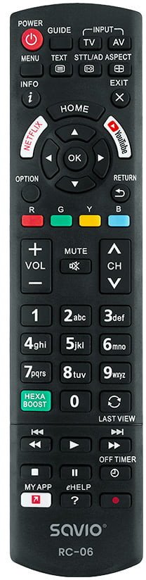 Pilot RTV Savio RC-06 do TV Panasonic