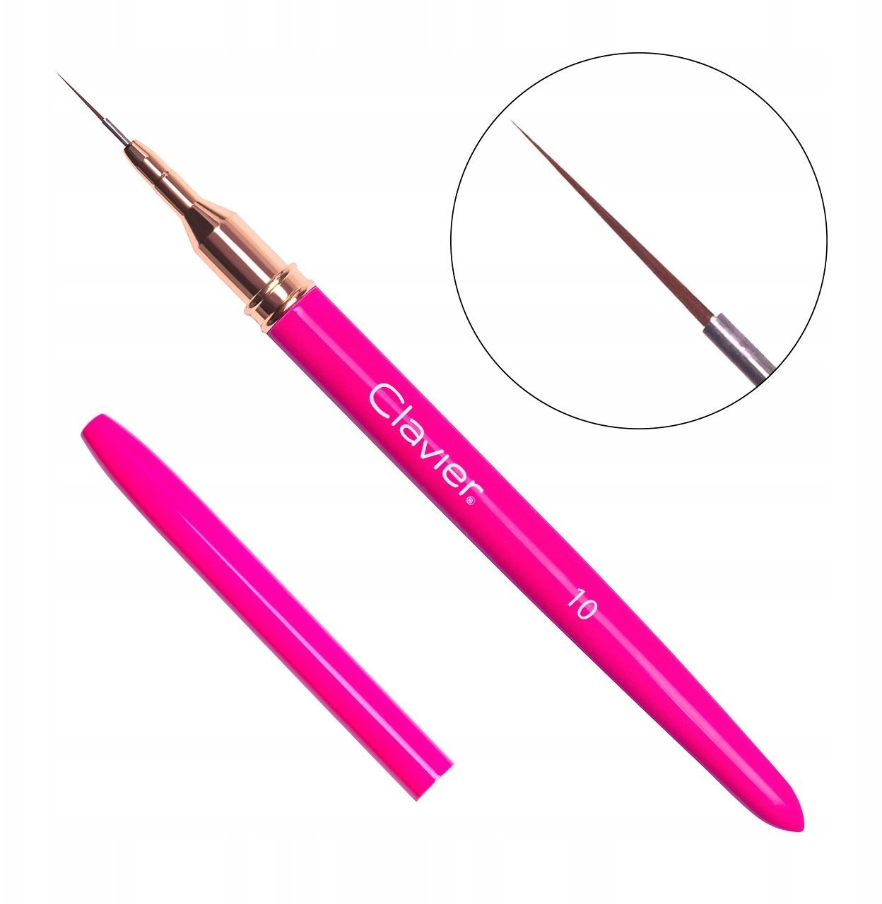 Cosmetics Zone Pędzelek do zdobień 10mm #3 Magenta