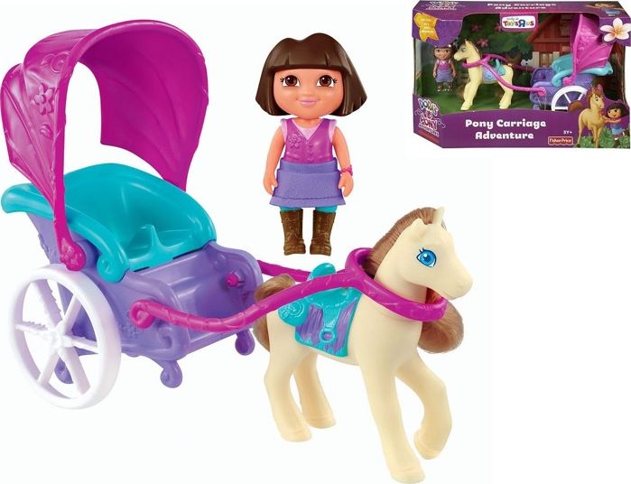 Fisher Price Dora zestaw karocy z koniem