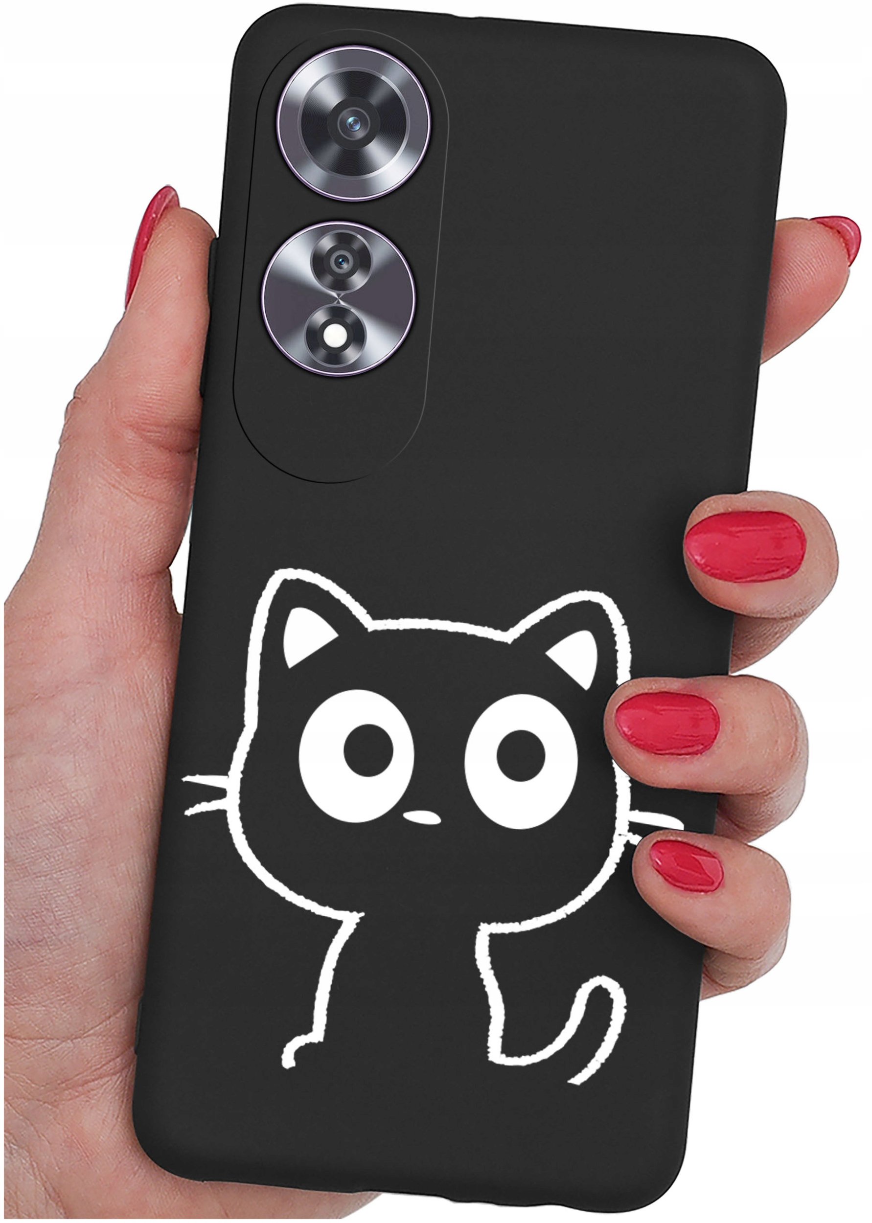 Etui do Oppo A60 4G WZORY |SILIKONOWE MATT CASE + SZKŁO 9H