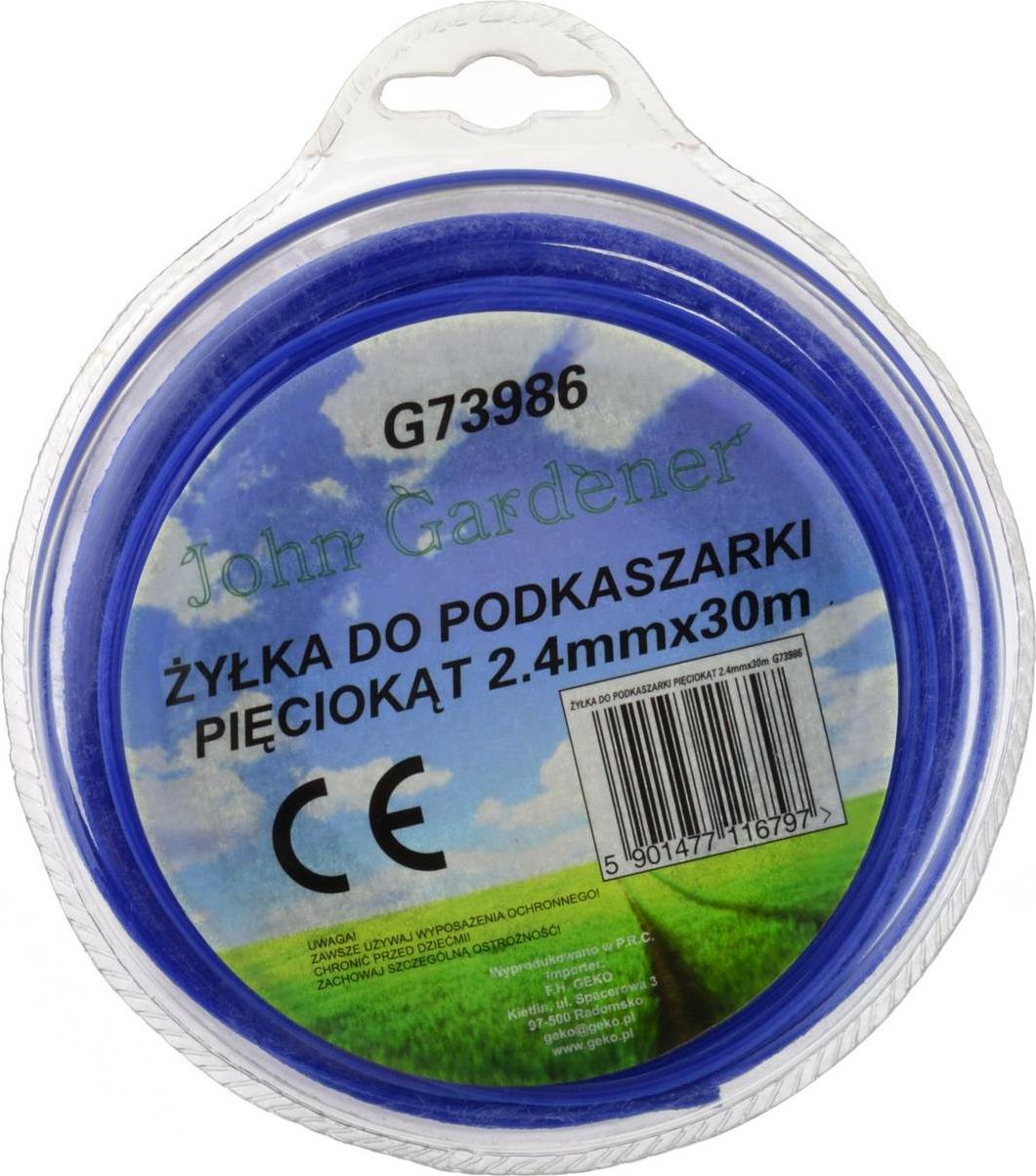 Geko Żyłka do podkaszarki sześciokąt 2,4mmx30m(80)