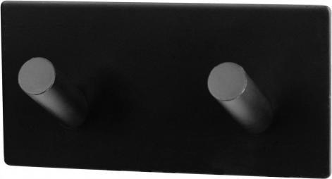 Galicja Wieszak samoprzylepny ścienny podwójny TIMO czarny