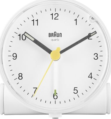 Braun BC 01 W budzik kwarcowy biały (67004)