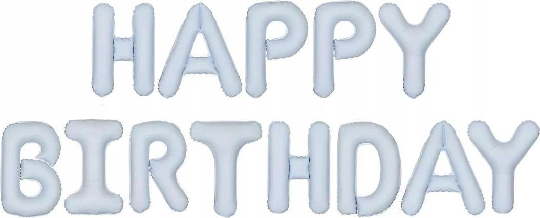 Balon fol.HappyBirthday 340x35cm nieb,52727