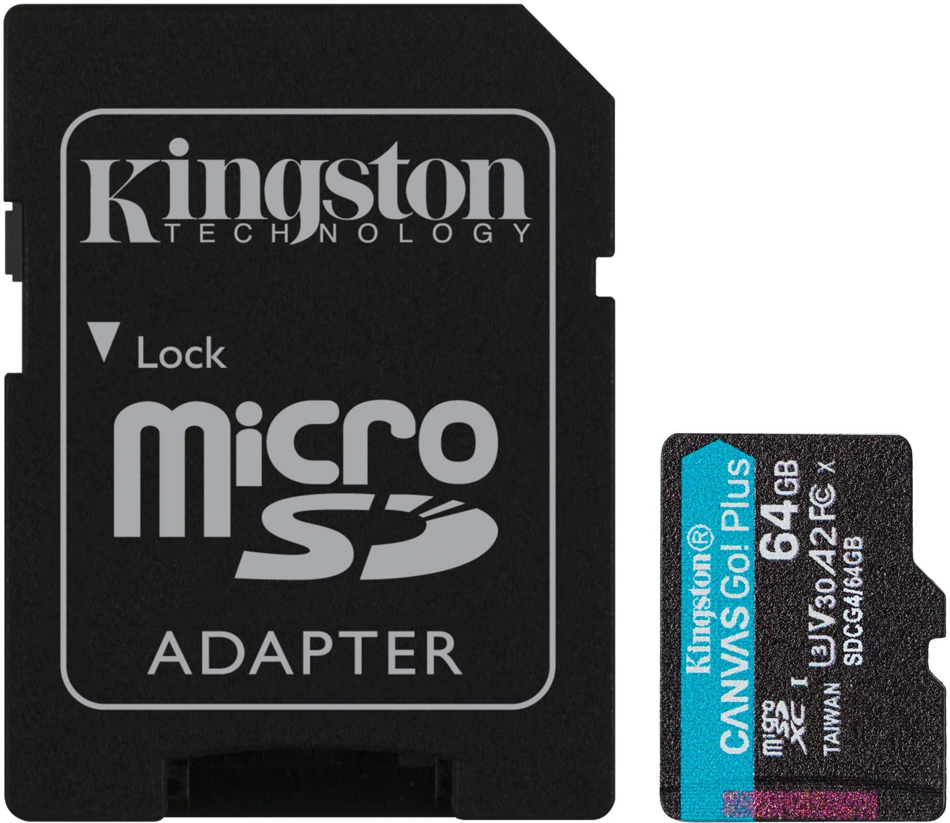Karta Kingston Canvas Go! Plus (Gen4) MicroSDXC 64 GB Class 10 UHS-I/U3 A2 V30 (SDCG4/64GB)