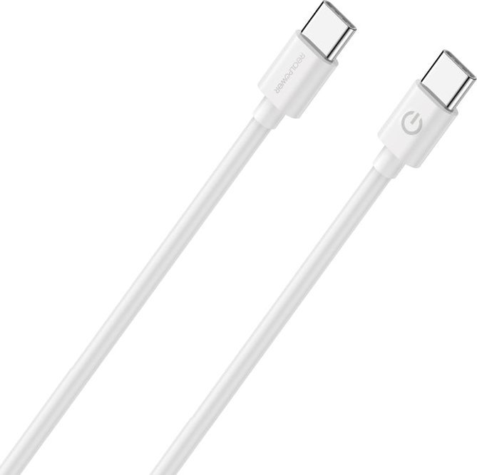 Realpower RealPower Lade/Datenkabel USB-C auf USB-C 2m weiß 3A