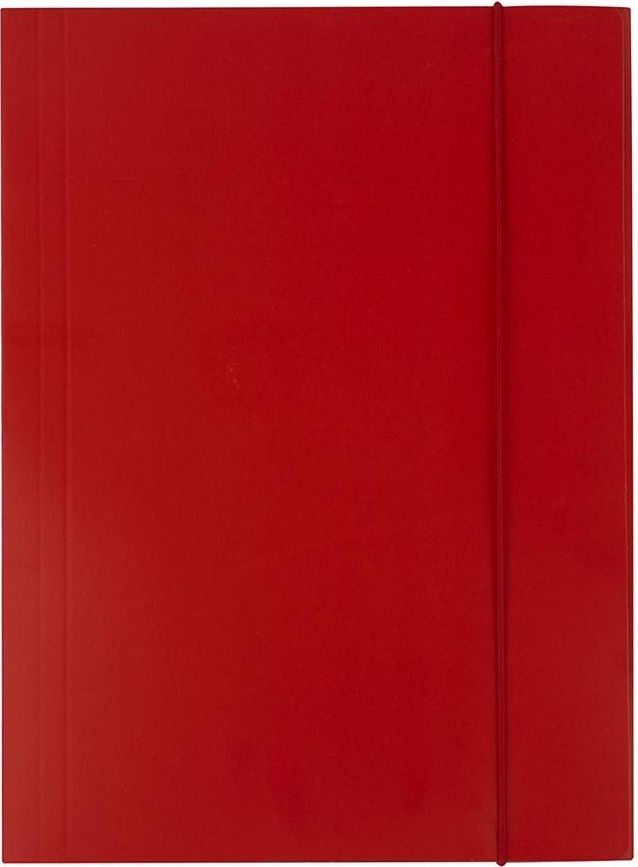 D.Rect Teczka A4 kartonowa z gumką czerwona 300g D.RECT