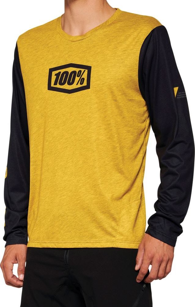 100% Koszulka męska 100% AIRMATIC Long Sleeve dijon roz. L (NEW 2022)