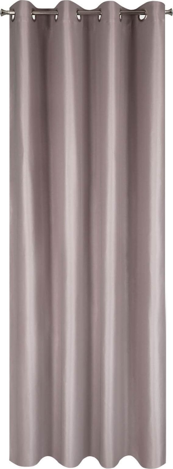 Eurofirany DIVA LINE Zasłona ESSME błyszcząca z wyraźnym splotem Puder 140X250 Przelotki