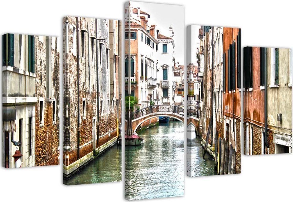 Feeby Obraz pięcioczęściowy na płótnie, Wenecja - 150x100