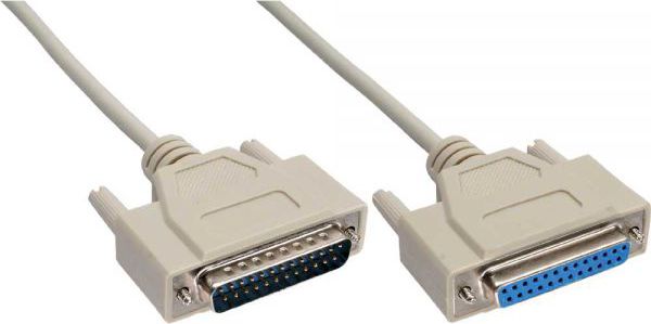 InLine DB-25 - DB-25, 30m, Szary (11430M)