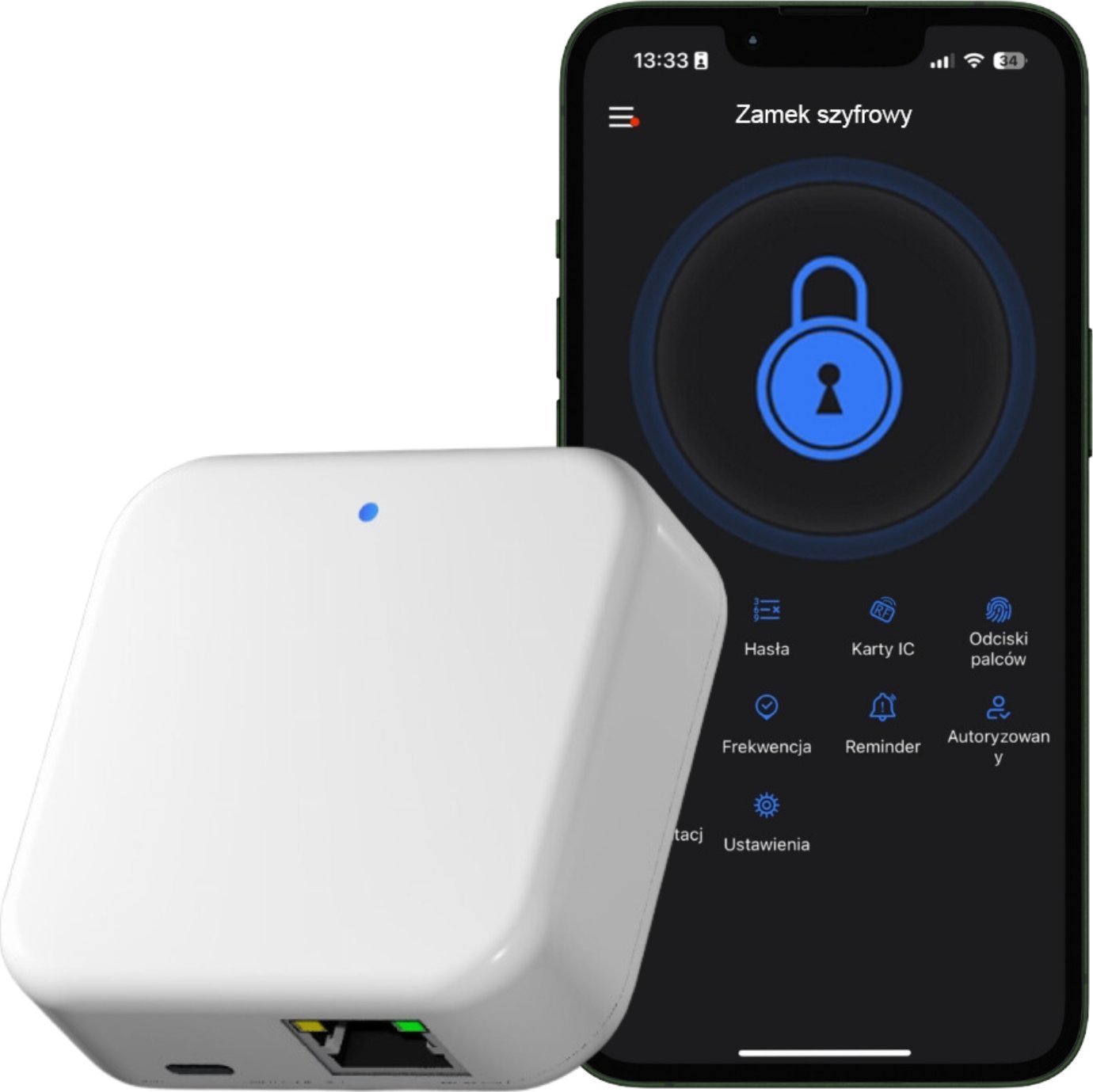 Spreest BRAMKA LAN RJ45 TTLOCK G3 BLUETOOTH CENTRALKA DLA ZAMKÓW GATEWAY SMARTLOCK