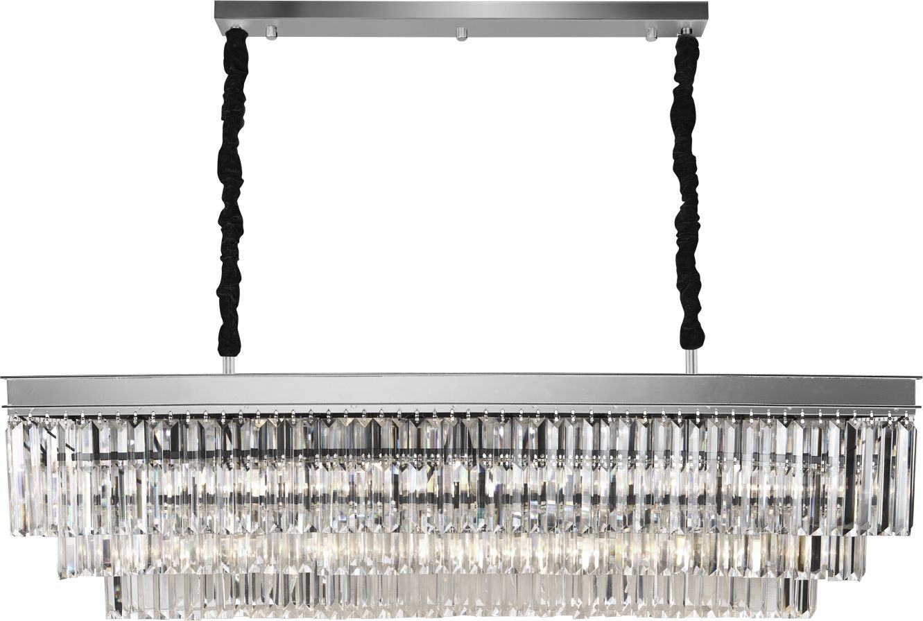 Lampa wisząca Witek Home Lampa wisząca kryształowa Monk Chrome 33291/15