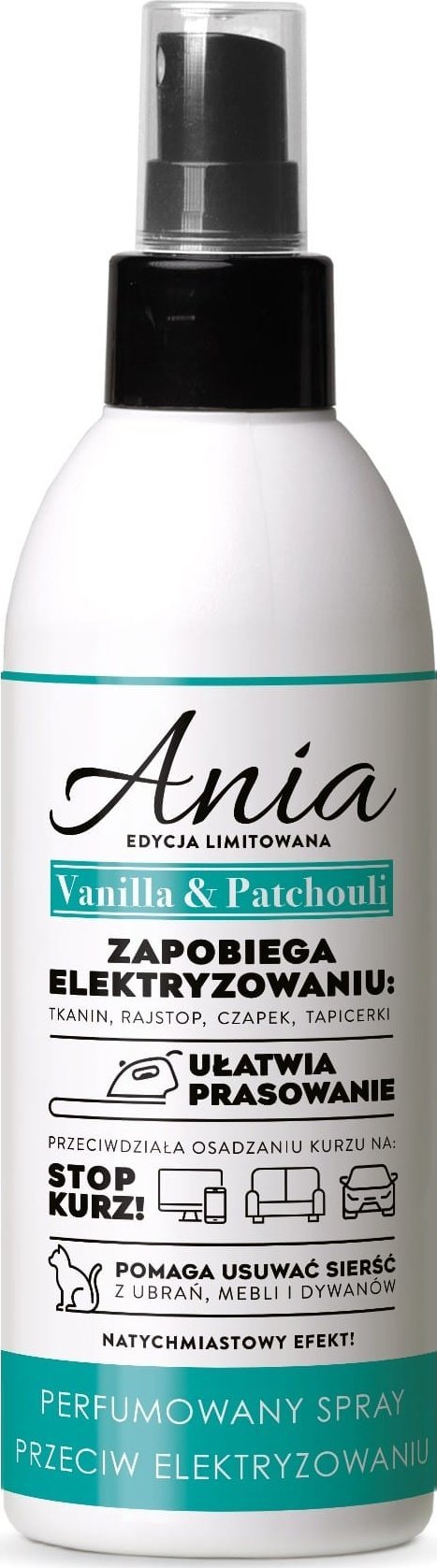 BARWA Ania Płyn antyelektrostatyczny - Vanilla Patchuli 220 ml