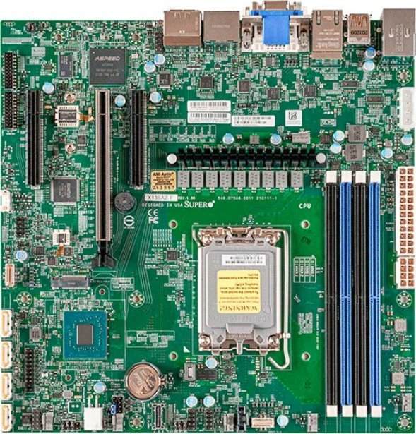 Płyta główna SuperMicro Supermicro Mainboard X13SAZ-F-B micro-ATX Single Sockel 1700 DDR5-only Bulk