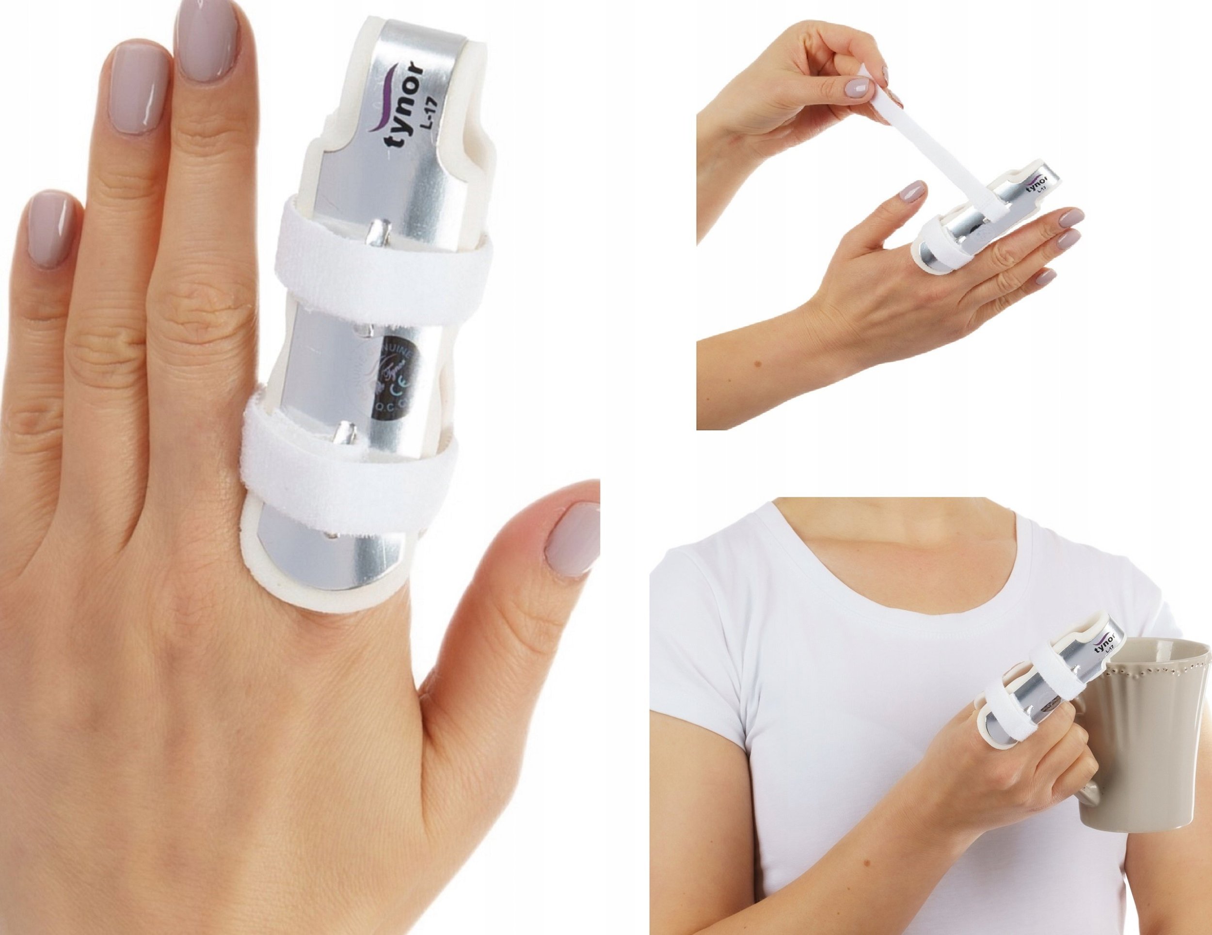 TYNOR STABILIZATOR SZYNOWY ORTEZA PALCA SZYNA NA PALEC