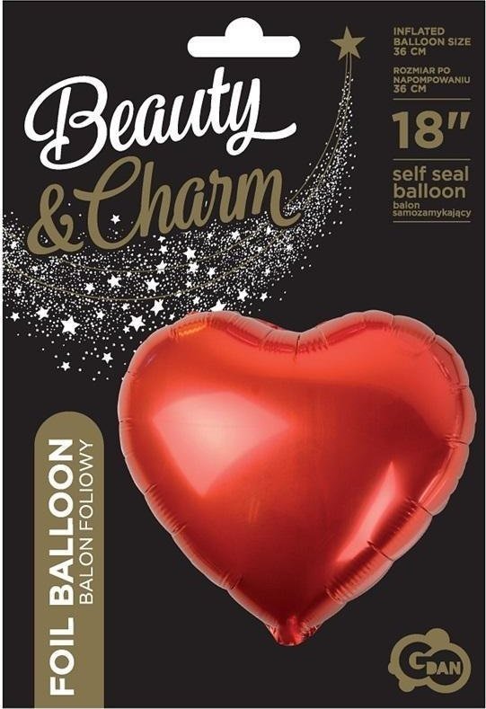 GoDan Balon foliowy serce czerwone 18 cali