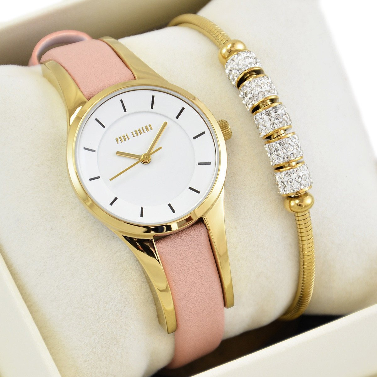 Zegarek Paul Lorens Zestaw damski zegarek Sevilla -3E2 + bransoletka