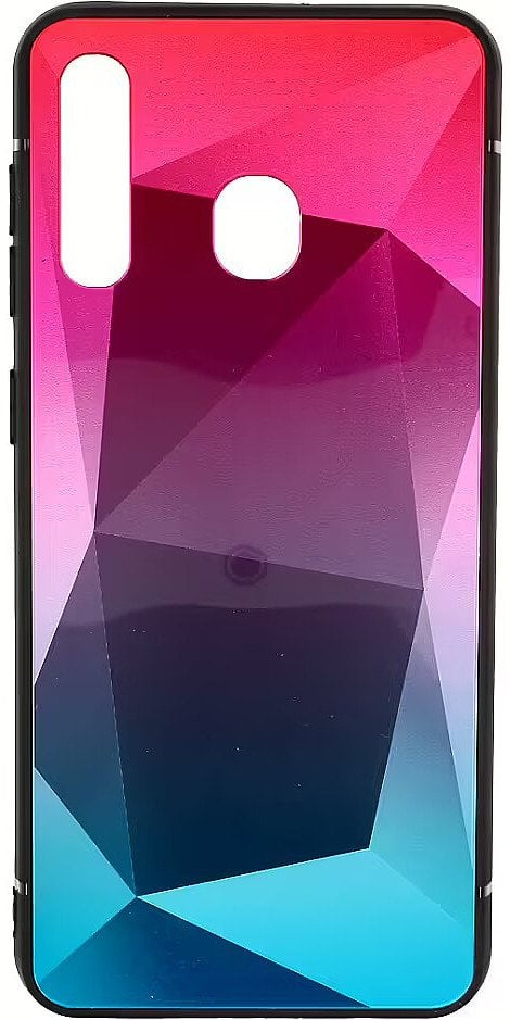 Mocco Stone Ombre Back Case Silicone Case With gradient Color For Apple iPhone 7 / 8 Pink - Blue