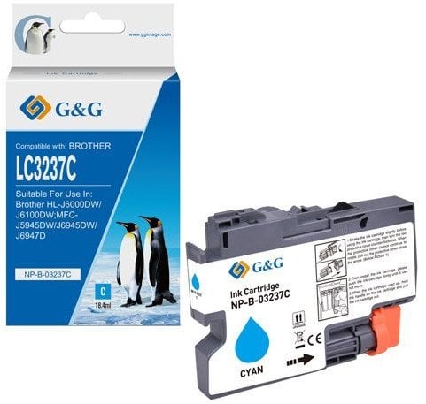 Tusz G&G G&G kompatybilny ink / tusz z LC-3237C, NP-B-03237C, cyan, 1500s