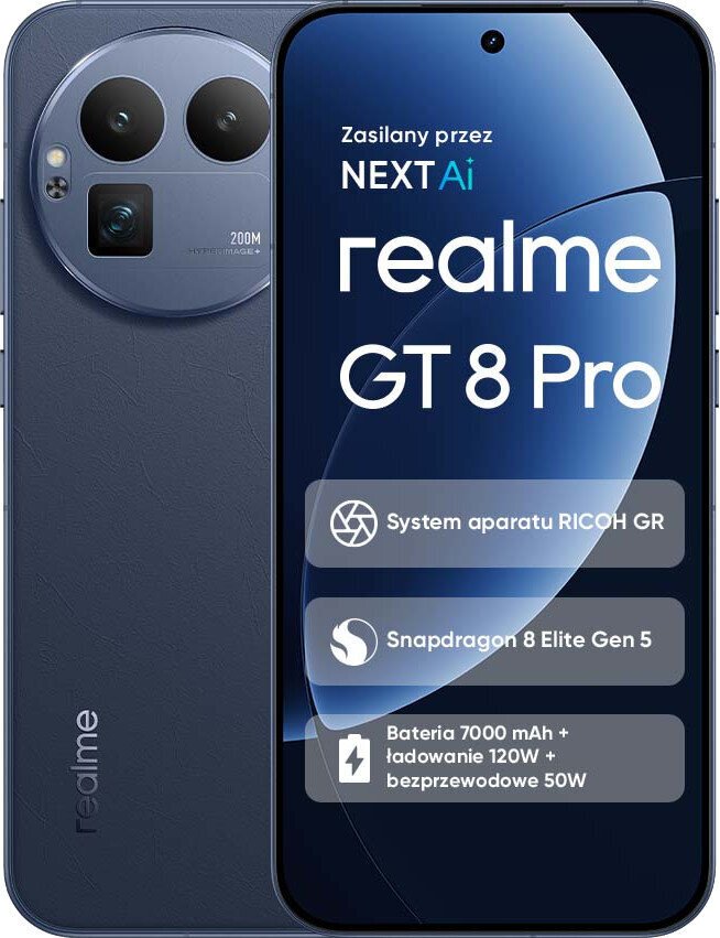 Smartfon Realme GT 8 Pro 5G 16/512GB Niebieski (RMX5210)