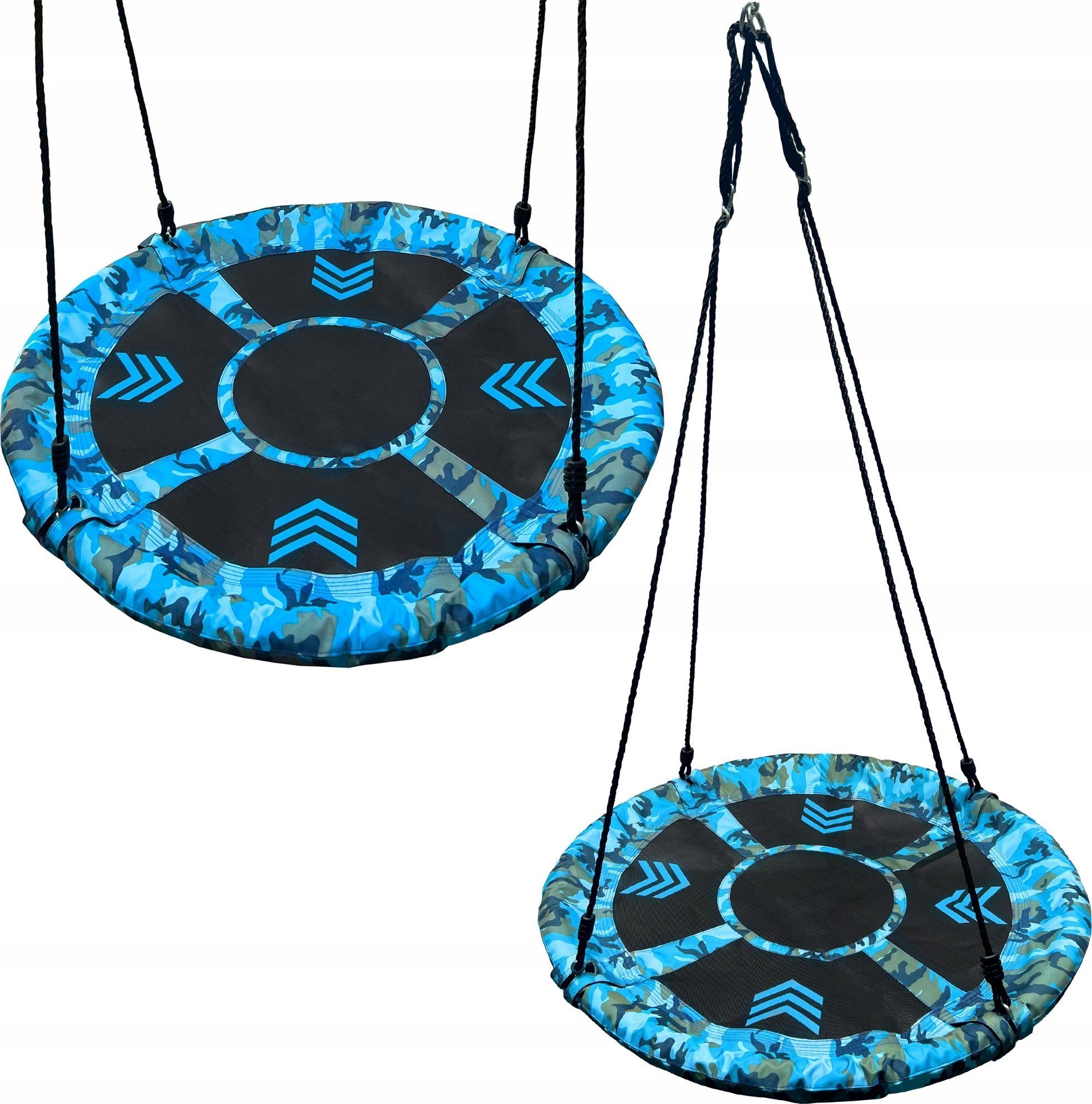 Carruzzo HS5 HUŚTAWKA HAMAK BOCIANIE GNIAZDO 100CM BLUE MORO