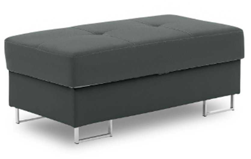 Pufa otwierana, siedzisko, Bellezza, 108x57x43 cm, ciemny szary | TYLETEGOTU