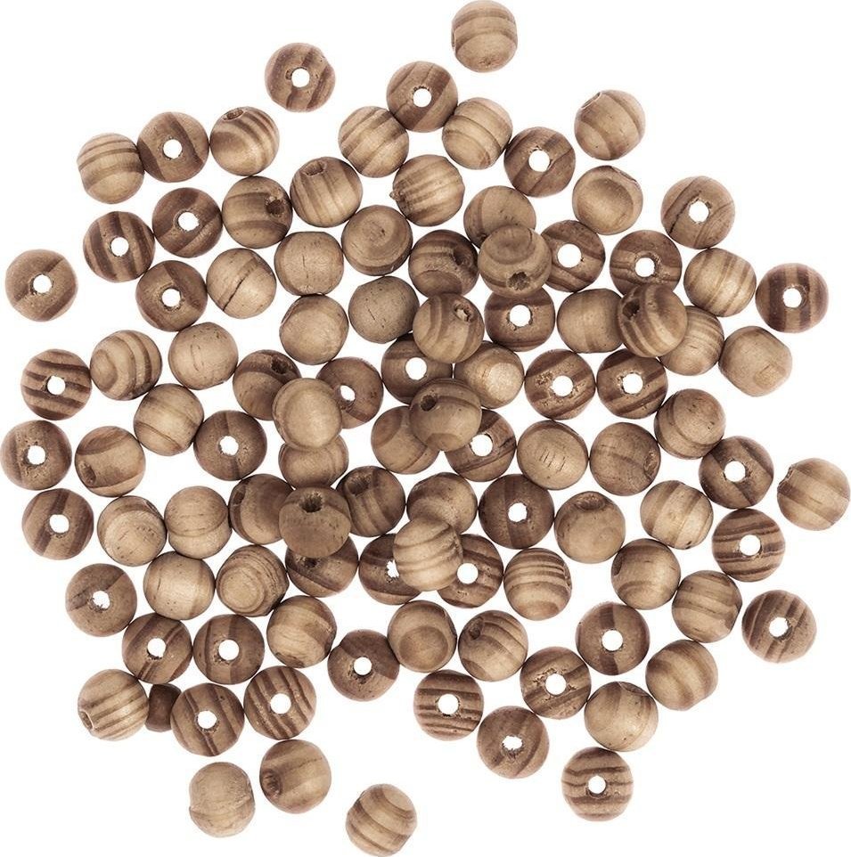 Koraliki drewniane kulki sosnowe 10mm 100szt