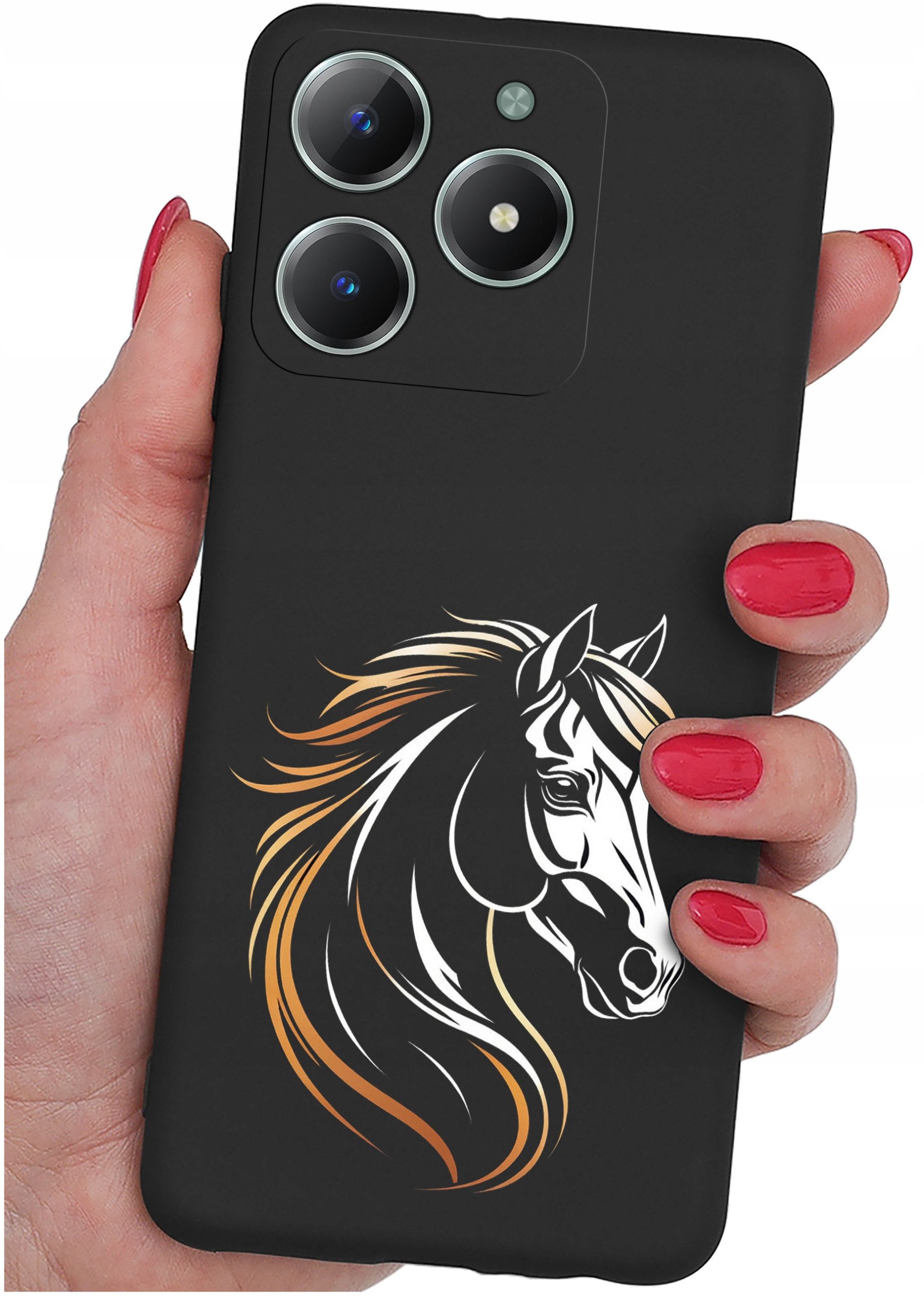 Etui do Realme C61 | C63 WZORY |SILIKONOWE MATT CASE + SZKŁO 9H