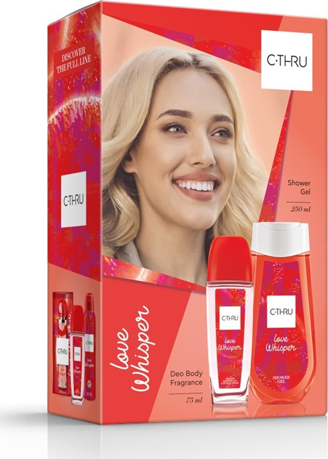 Sarantis C-THRU Zestaw prezentowy Love Whisper (Dezodorant naturalny spray 75ml+Żel pod prysznic 250ml)