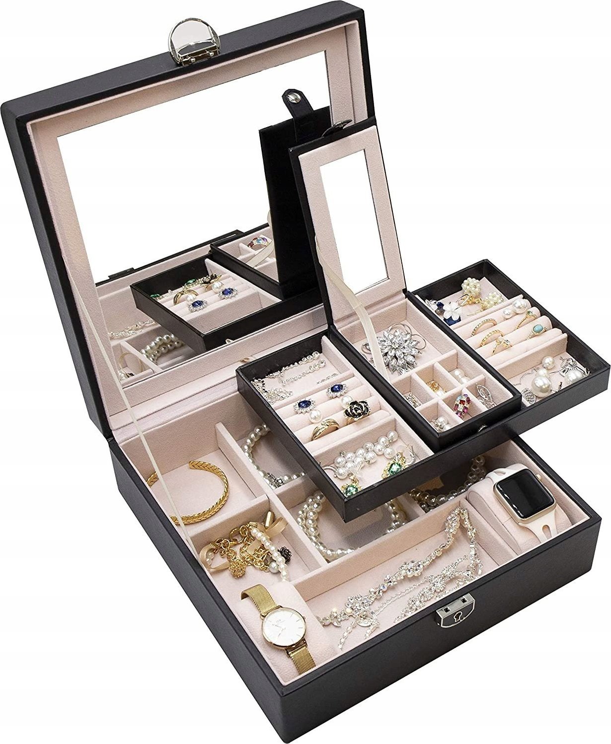 Korbi SZKATUŁKA PUDEŁKO ORGANIZER BIŻUTERIĘ ETUI C1 CZAR