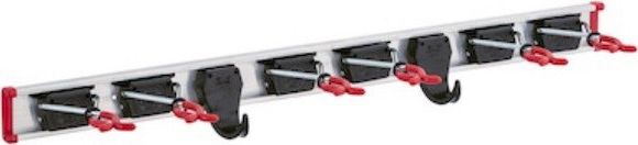 Bruns Zestaw Aluminiowa Listwa z Uchwytami na Narzędzia oraz Przybory do Sprzątania 0,75m uniwersalny