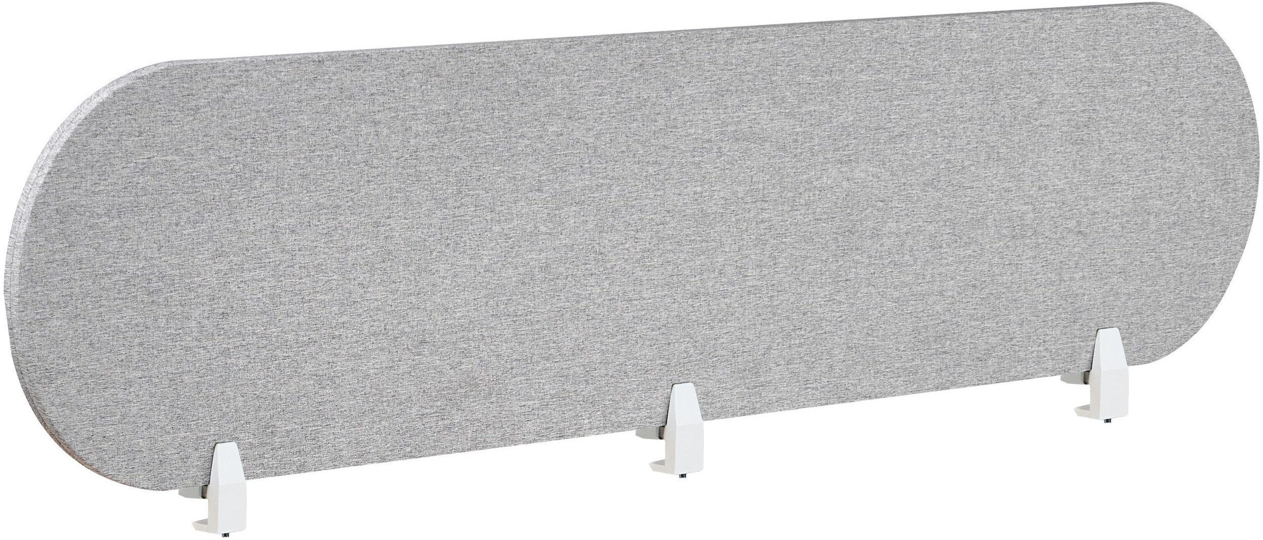 Przegroda na biurko 180 x 40 cm jasnoszara SPARKY