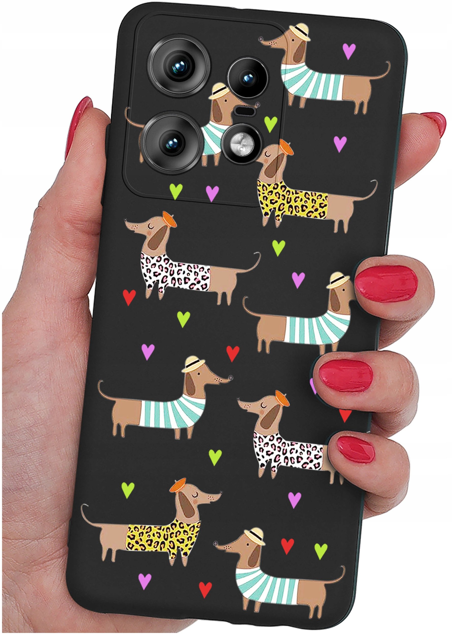 Etui do Motorola Moto EDGE 50 Pro WZORY |SILIKONOWE MATT CASE