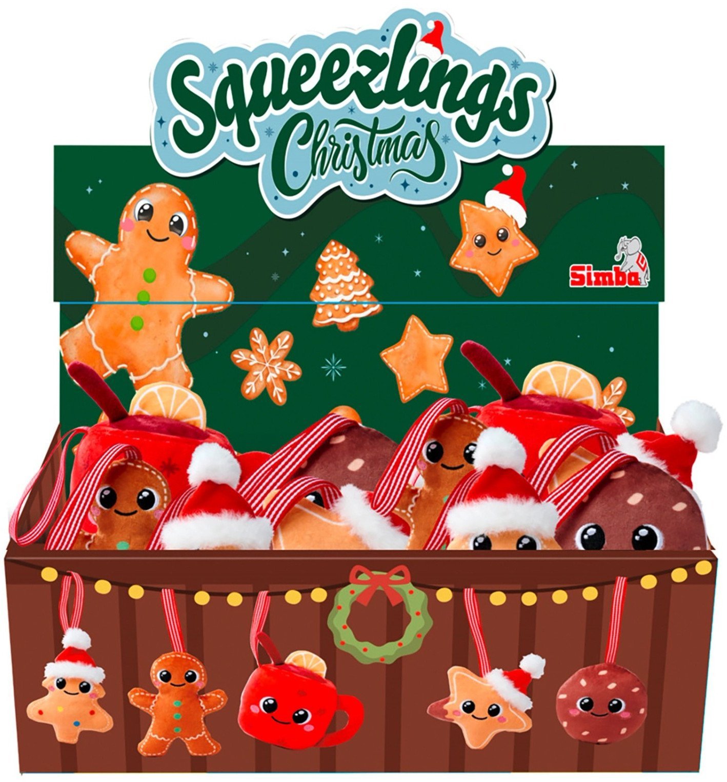 Squeezlings Christmas 10cm 5wz 595-3953