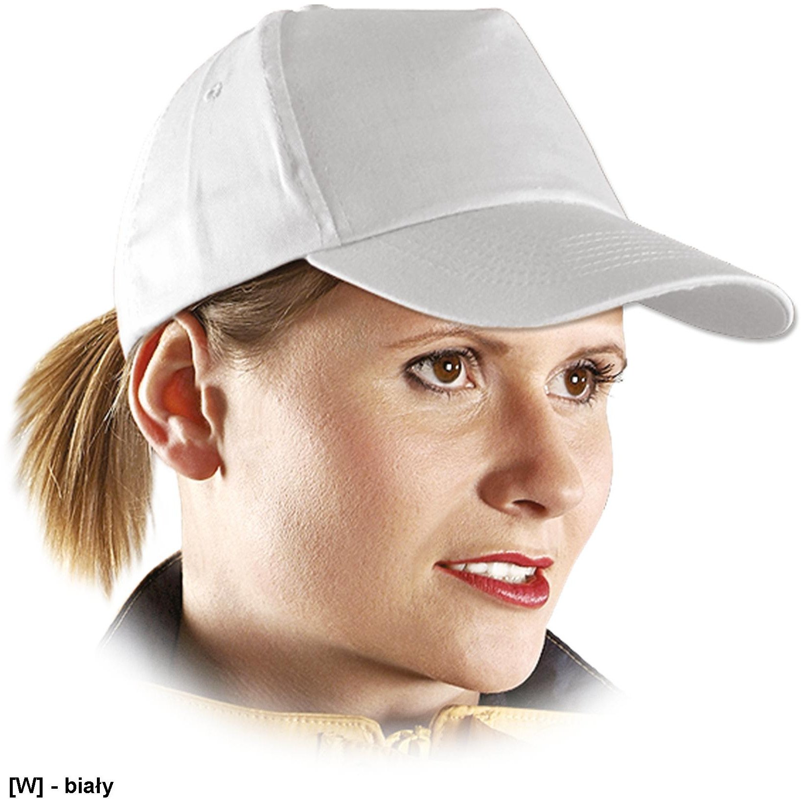 R.E.I.S. CZ - Czapka drelichowa jednokolorowa - biały - NOWE KOLORY!!!