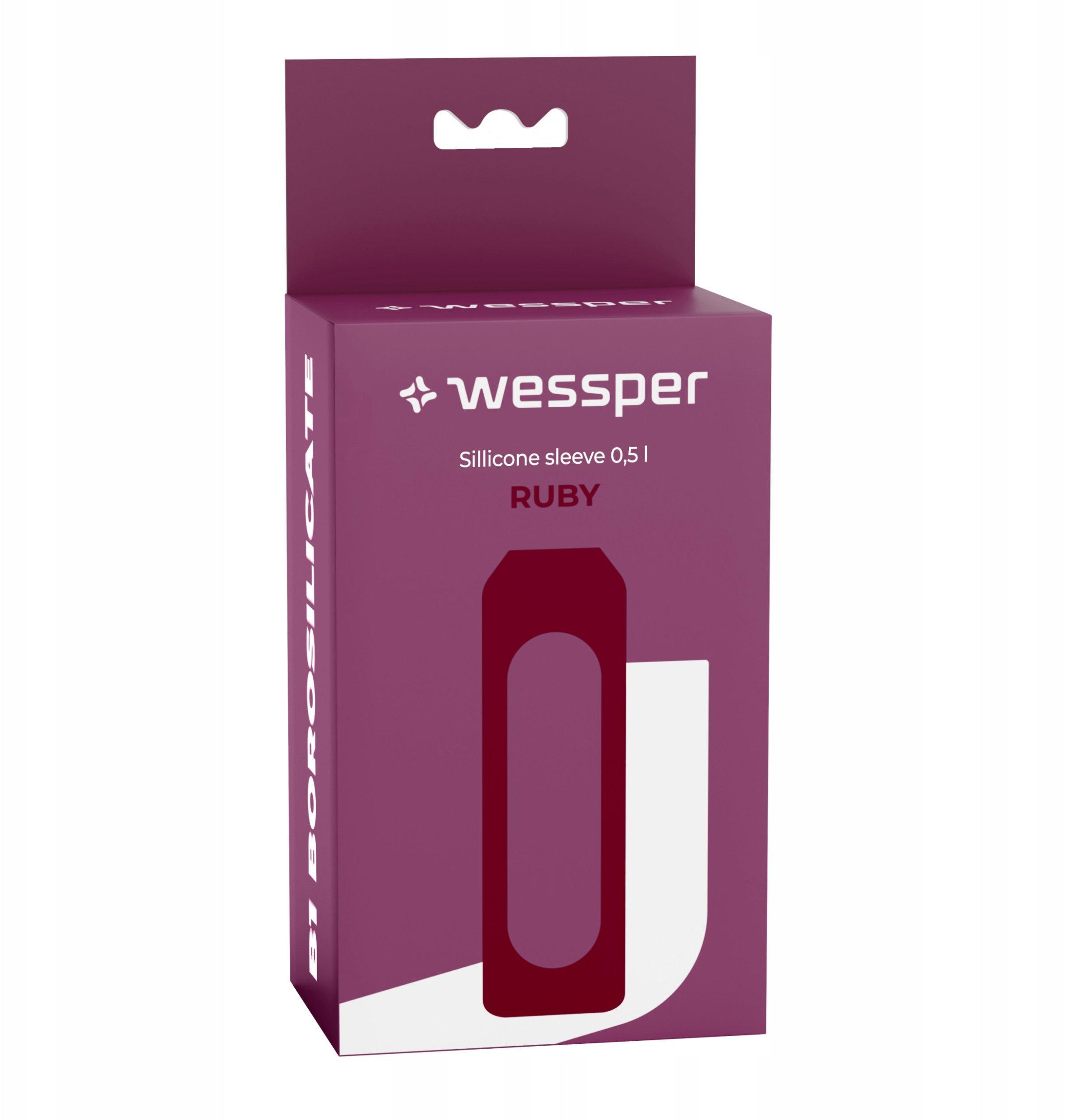 Silikonowa nakładka dla WE260 500ml Wessper B1 Borosilicate Ruby (SS-BR-WES260-500-NEW)