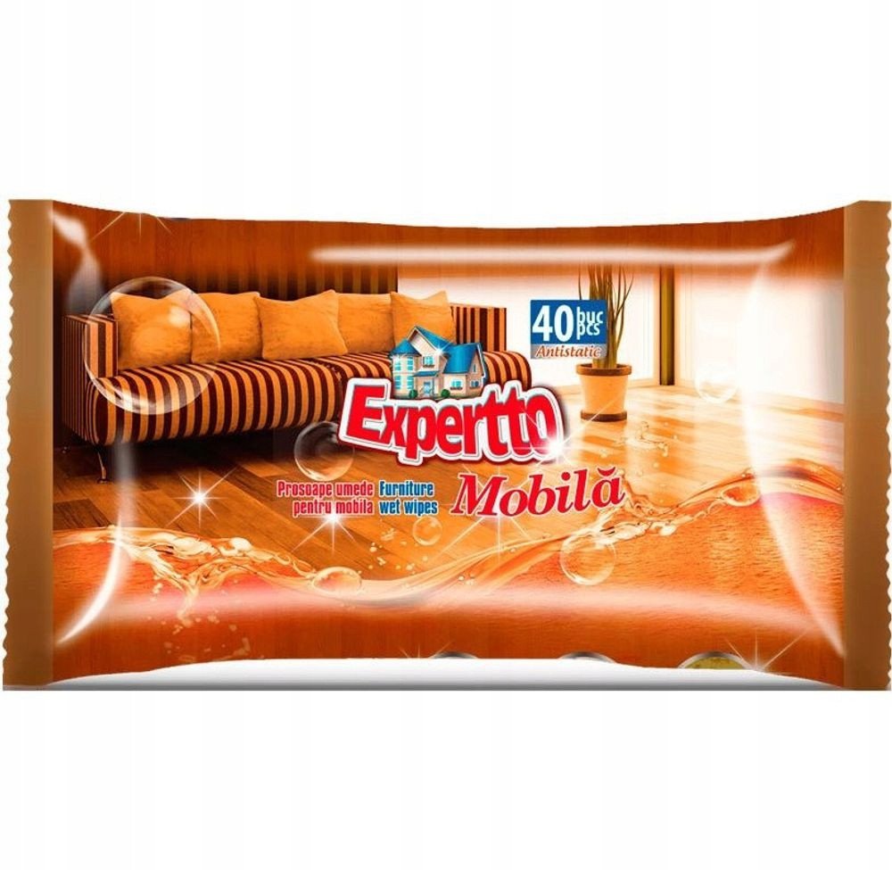 WIPES WET FOR FURNITURE EXPERTTO 40PCE