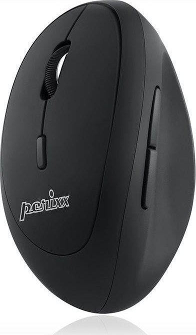 Mysz Perixx Mysz bezprzewodowa Perixx PERIMICE 719L optyczna wertykalna pionowa bezklikowa czarna silent dla leworęcznych