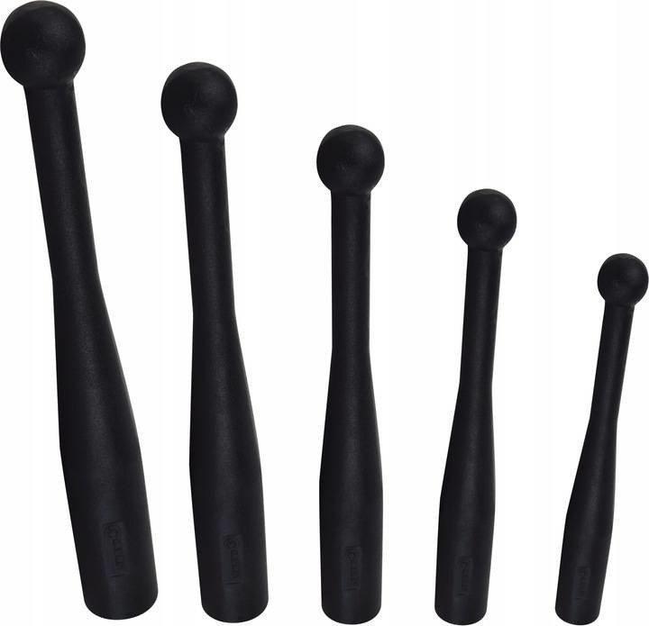 Kawmet Zestaw maczug żeliwnych do ćwiczeń Clubbell 5 sztuk 30 kg