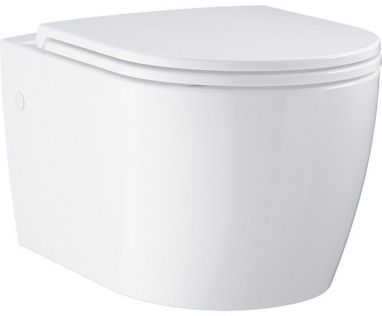 Miska WC Grohe 103848SH00 Start Round Ceramic Toaleta wisząca z deską wolnoopadającą 54,3cm
