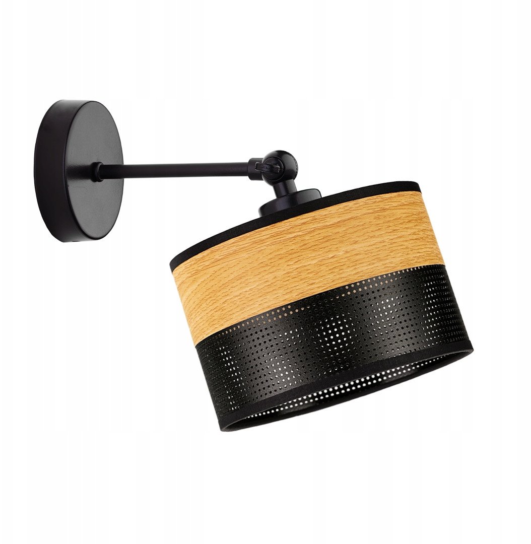 Dwukolorowy kinkiet ścienny w stylu skandynawskim TETE DUAL kinkiet z regulowanym ramieniem góra-dół