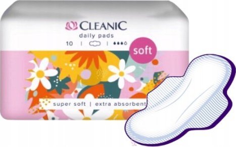 Cleanic Podpaski Cleanic Soft day ze skrzydełkami 10szt