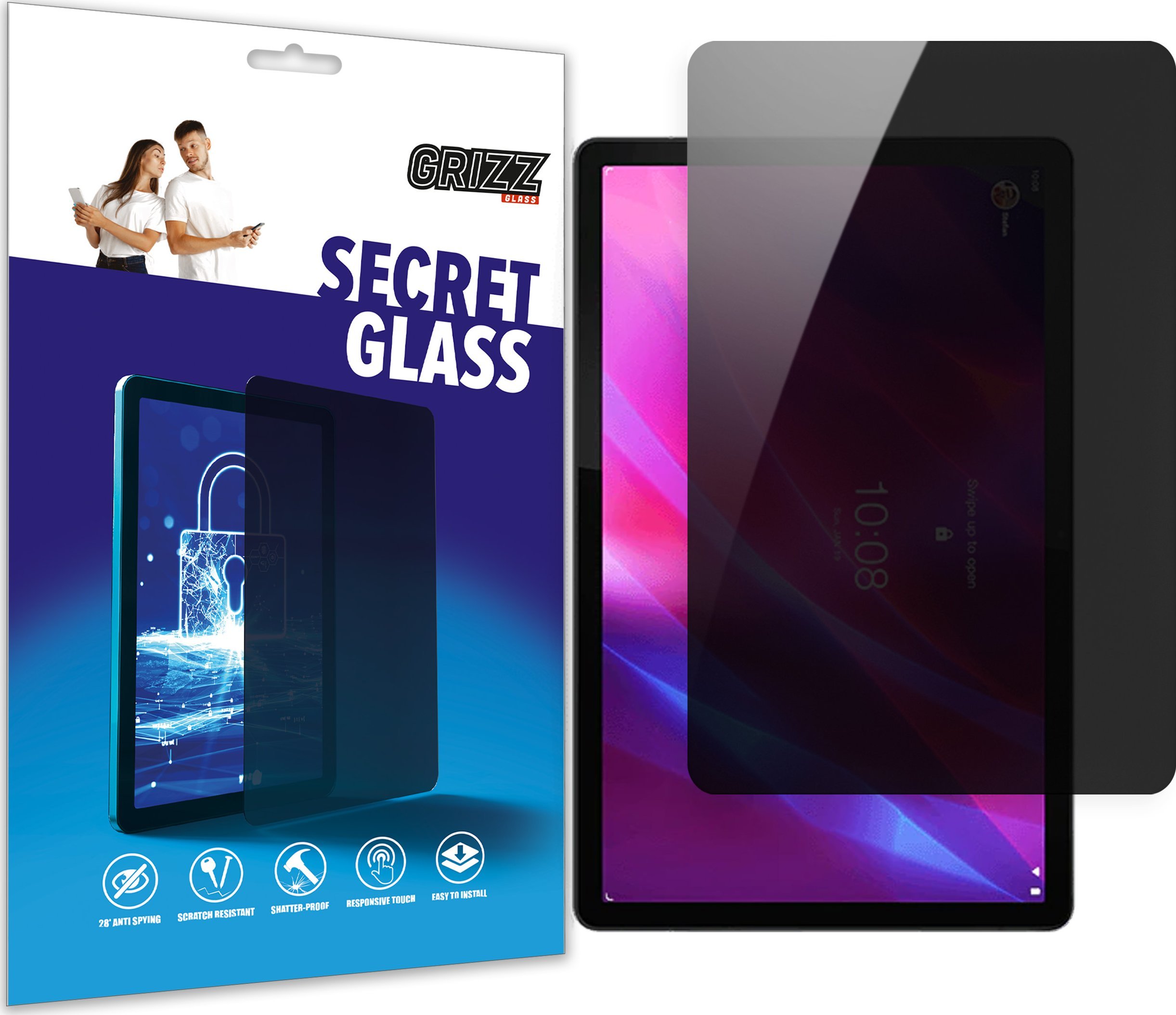 GrizzGlass Szkło prywatyzujące GrizzGlass SecretGlass do Lenovo Tab P11 Pro