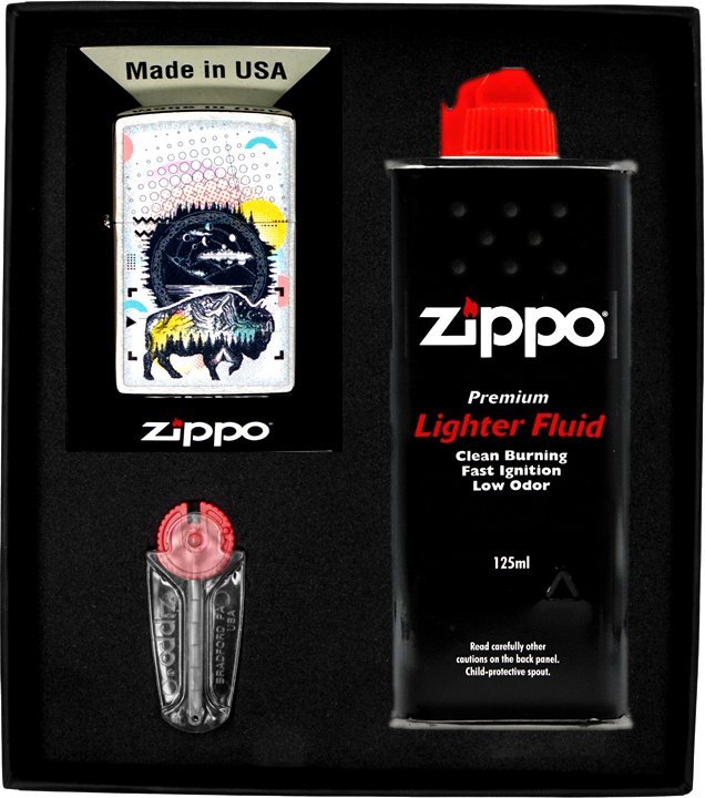 Zestaw ZIPPO Zapalniczka BISON DESIGHN Prezentowy No1